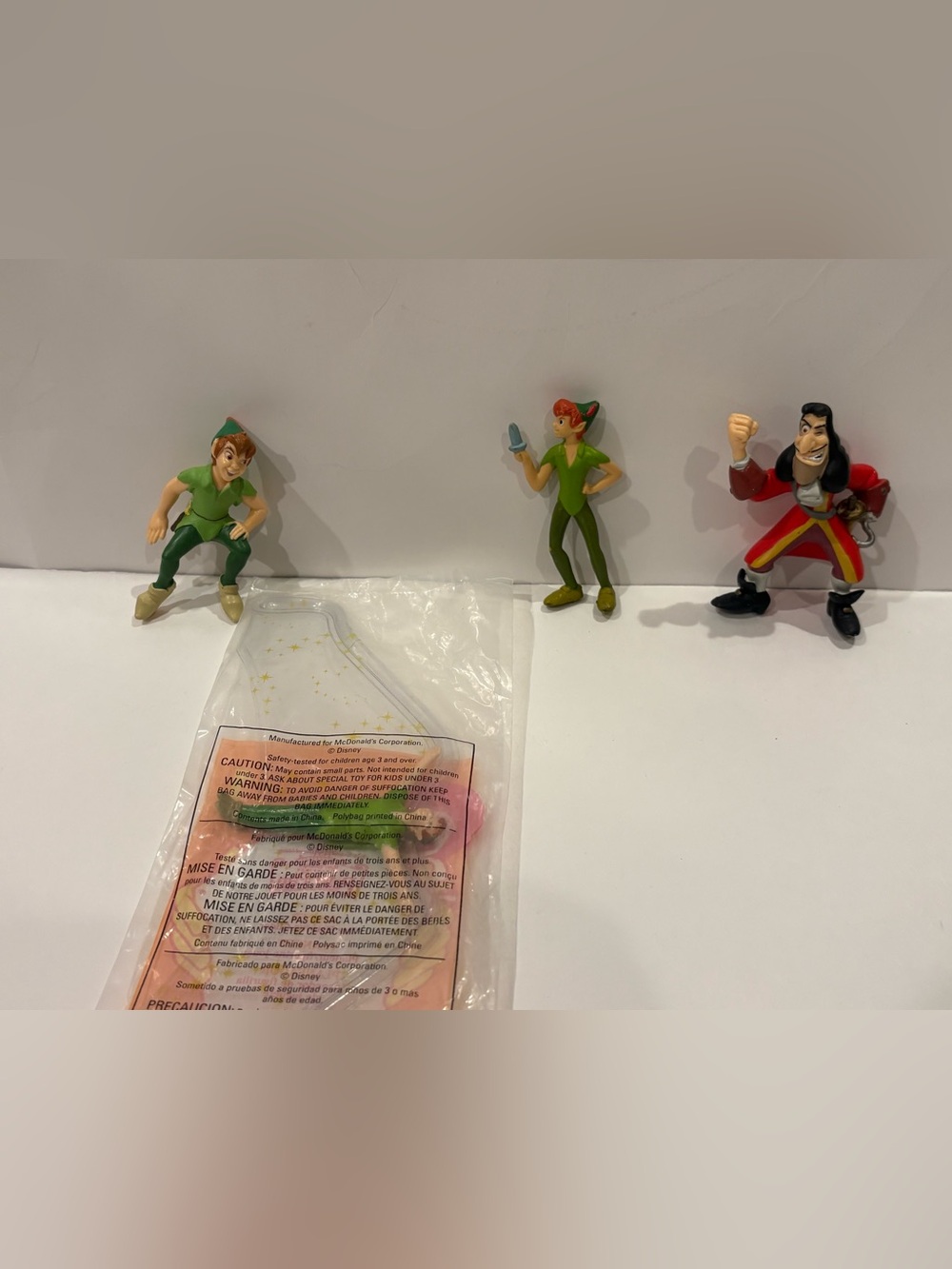Disney Peter Pan Lot of 4 Figures